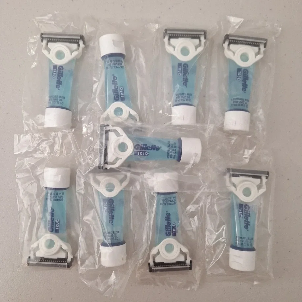 Gillette TREO Disposable Razors With Built-in Shave Gel (9 ct.) NEW SEALED
